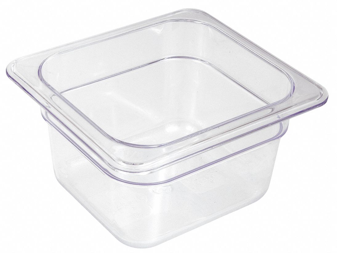 CRESTWARE, Sixth Size, Rectangular, Food Pan - 41G557|FP64 - Grainger