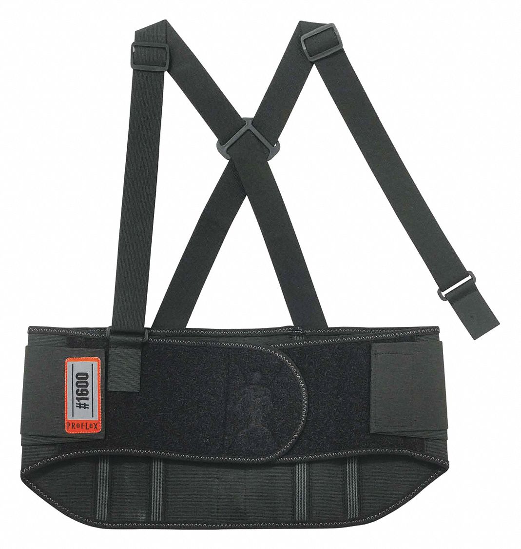 Standard Elastic Back Support,XS,Black - Grainger