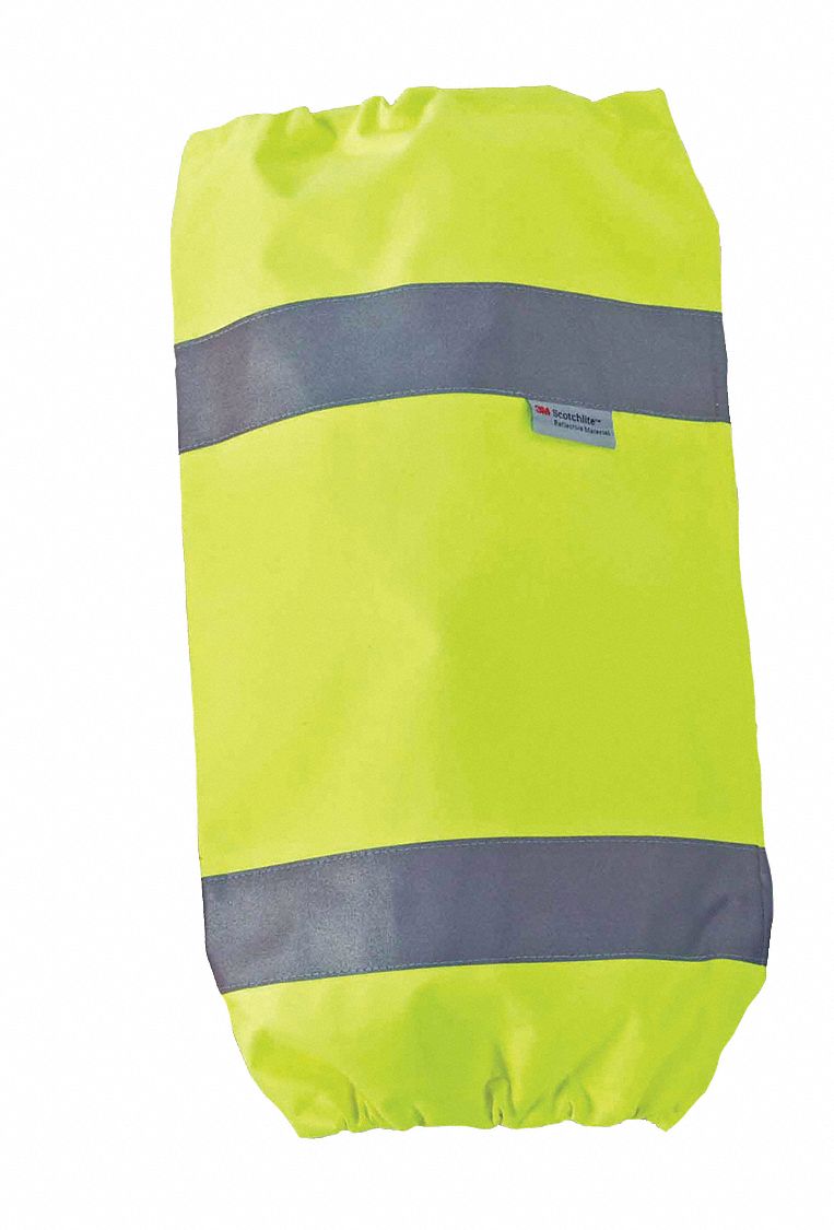 HI-VIS LEG GAITERS, ONE SIZE, LIME, REFLECTIVE, WEATHERPROOF POLY SHELL, PU COATING