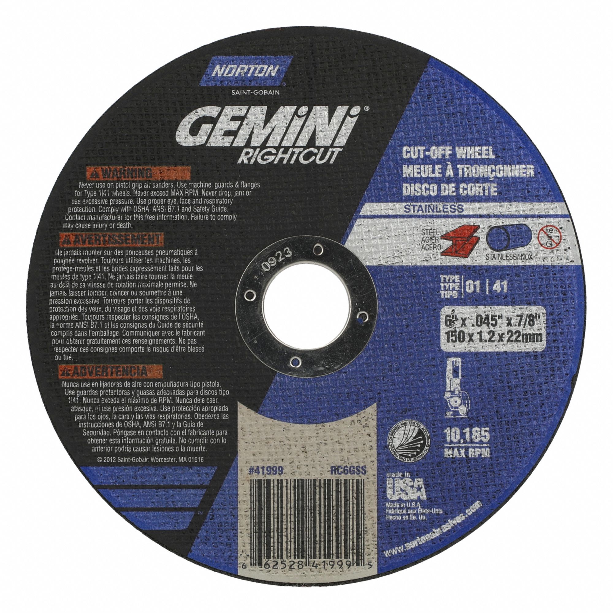 MEULES 6X.045X7/8 GEMINI SS TY01