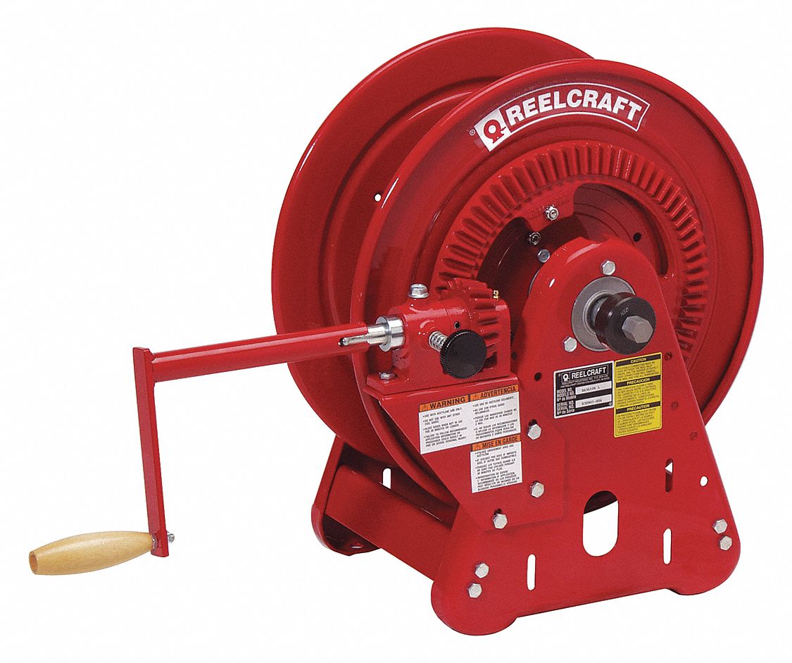 REELCRAFT, 250 ft (1/4 in I.D.), 200 psi Max Op Pressure, Hand Crank