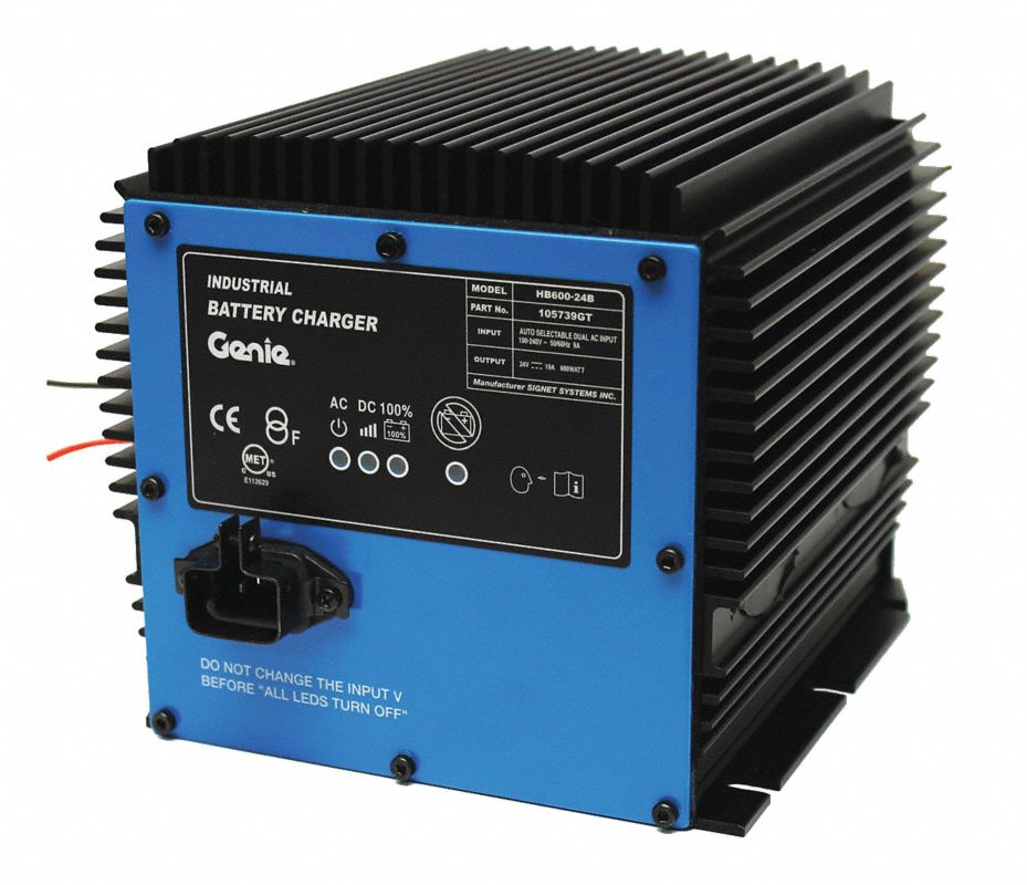 GENIE Cargador de Batería,24VCD Cargadores y Baterías para Elevador
