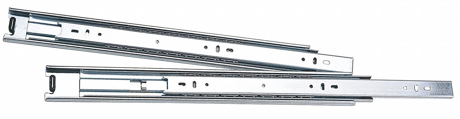 DRAWER SLIDES,BALL BEARING,100 LB,1PR