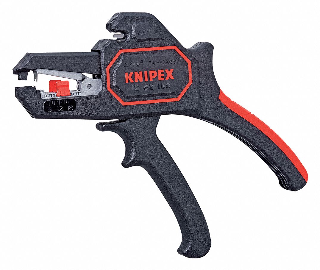 WIRE STRIPPER, AUTO, 24 TO 10 AWG, 7 IN OVERALL L, STANDARD CUSHION GRIP, STEEL, 24 TO 10 AWG