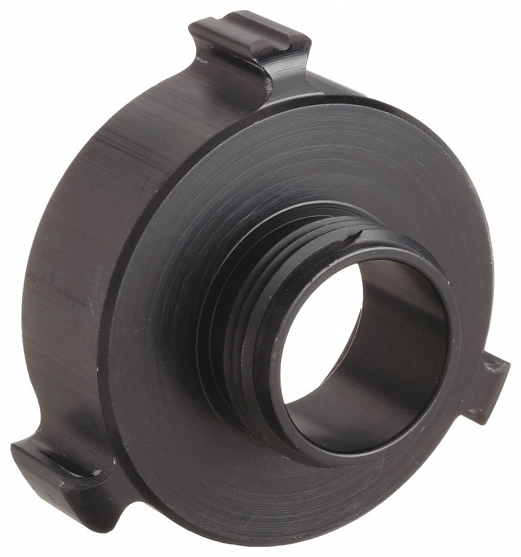 Fire Hose Adapter: 1 in_1 1/2 in Compatible Pipe Size, NPSH x NPSH, Straight, Aluminum