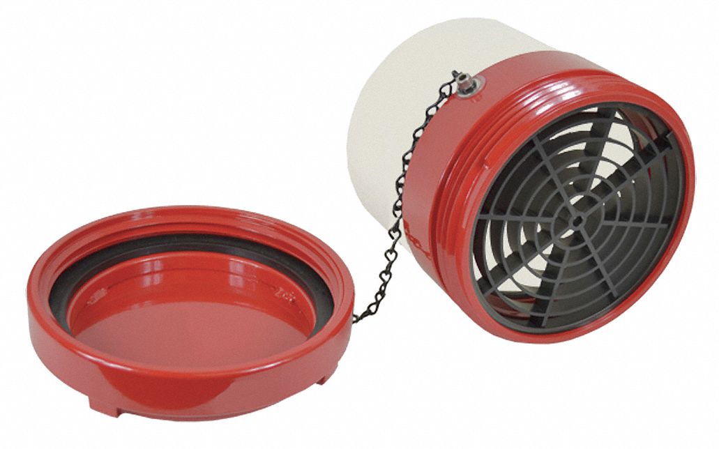 6" Male Dry Hydrant Straight Adapter with Aluminum Cap 