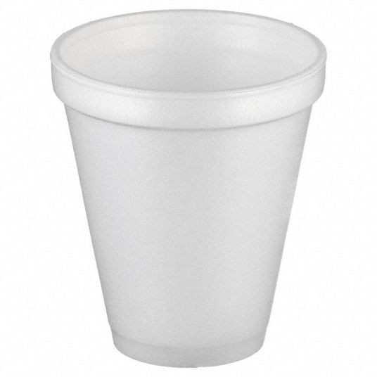DART, 12 oz Capacity, White, Disposable Hot/Cold Cup - 41H585