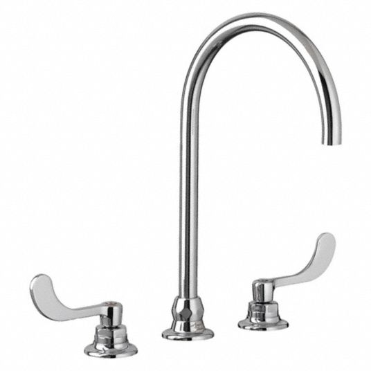 AMERICAN STANDARD Chrome, Gooseneck, Bathroom Sink Faucet ...