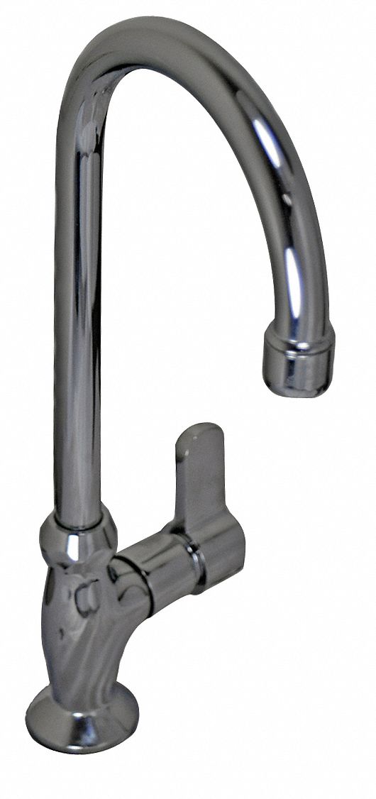 GOOSENECK BAR FAUCET: AMERICAN STD, HERITAGE/AMARYLLIS, CHROME FINISH, 2.2 GPM, MANUAL