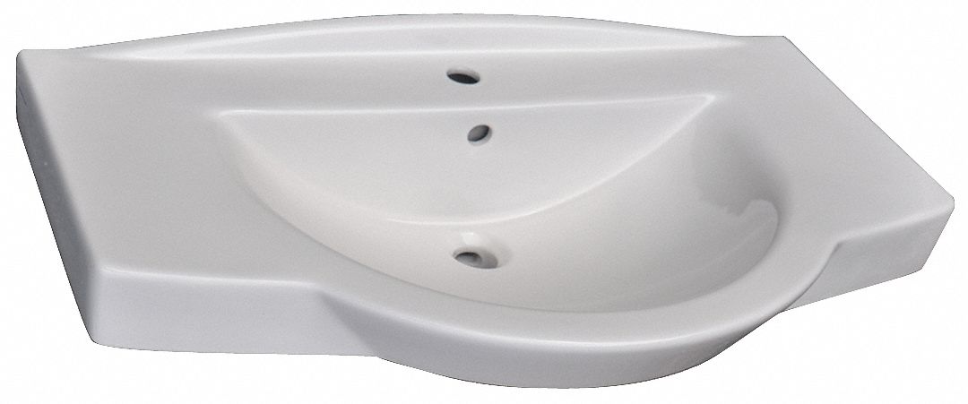 vitreous china 28 wall mount bathroom sink