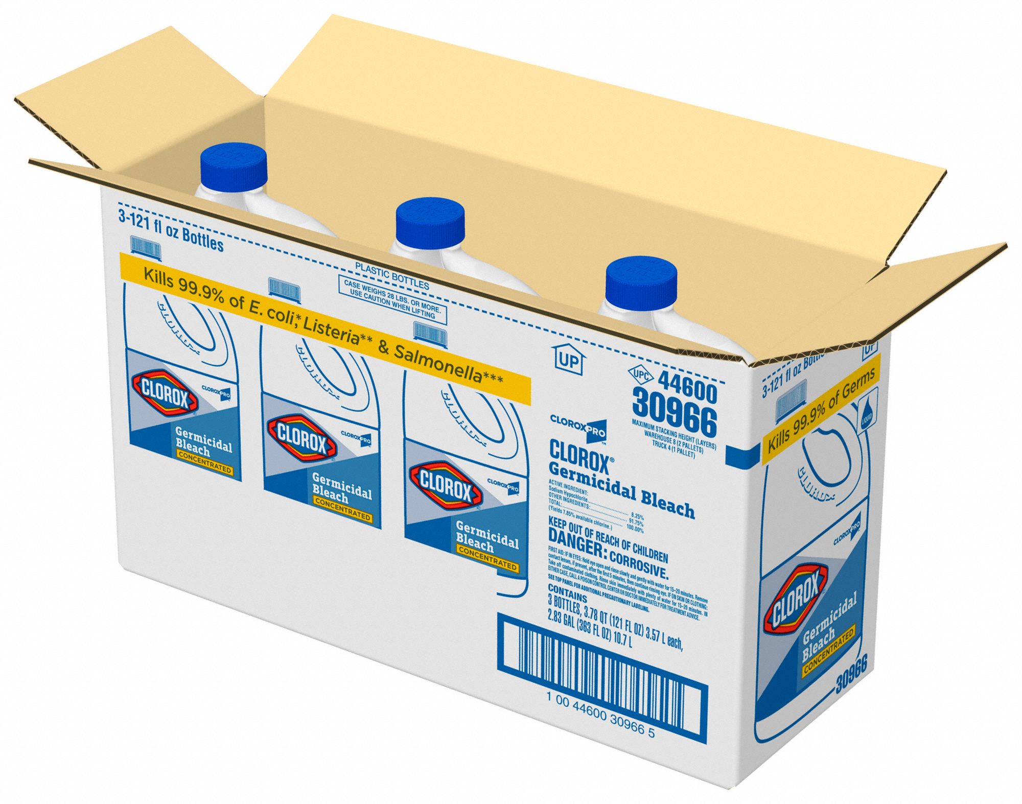 CLOROX Germicidal Bleach Jug, 121 oz Container Size, Ready to Use