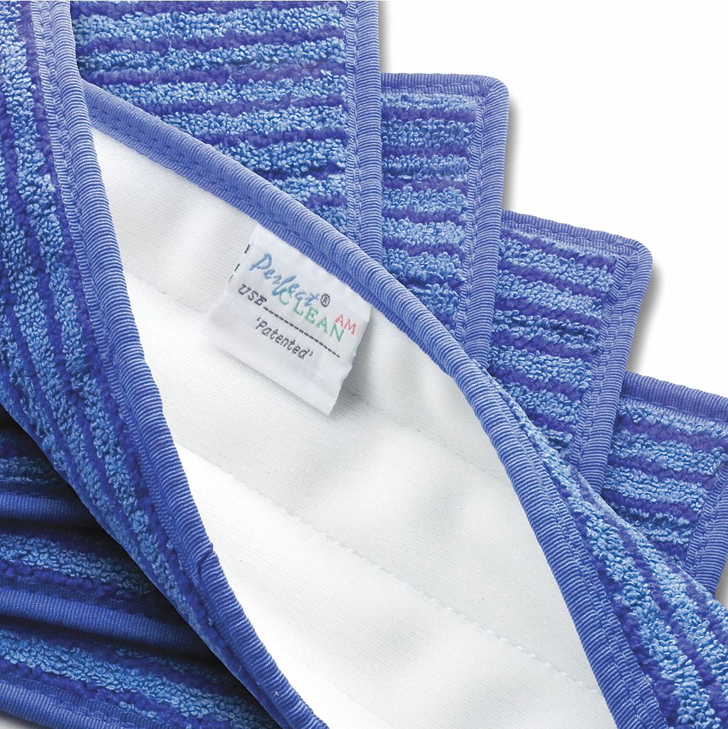 Mop Flat,  12 in. x 5 in. Blue, PK5