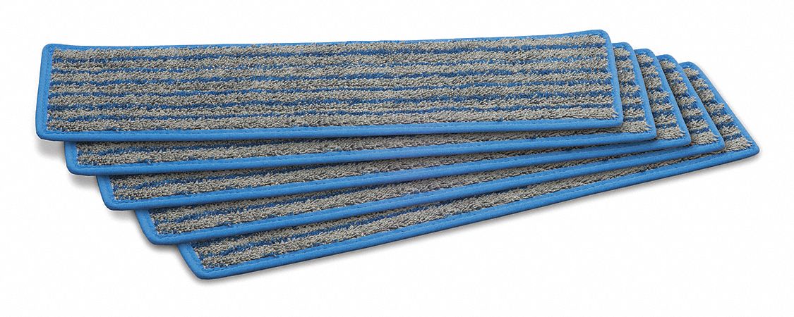 Flat Mop Pads, Gray, PK5