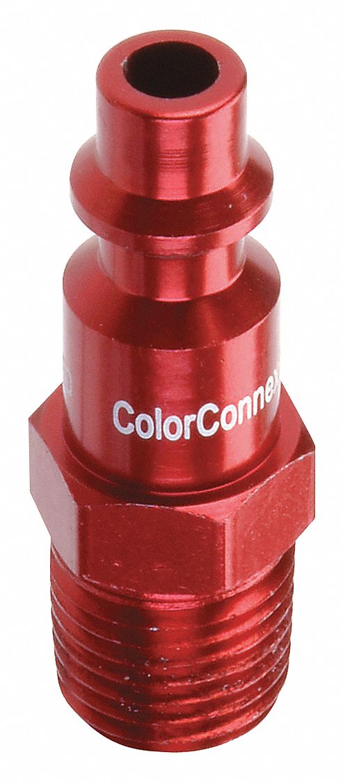 Quick Connect Hose Coupling: 1/4 in Body Size, 1/4 in Hose Fitting Size, Push-to-Connect