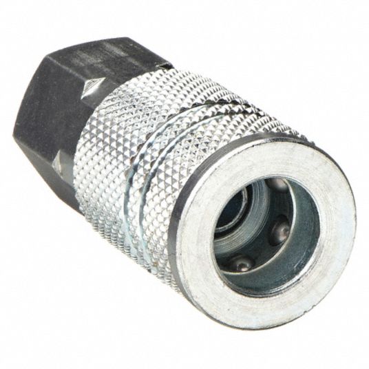 LEGACY Quick Connect Hose Coupling: 3/8 in Body Size, 1/4 in Hose Fitting  Size, Sleeve, FNPT