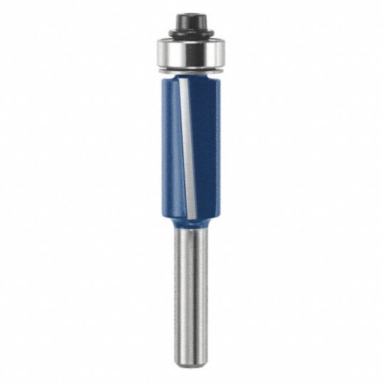 BOSCH Flush Trim Profile Router Bit, Carbide Tipped, 1/2 in Cutter Dia
