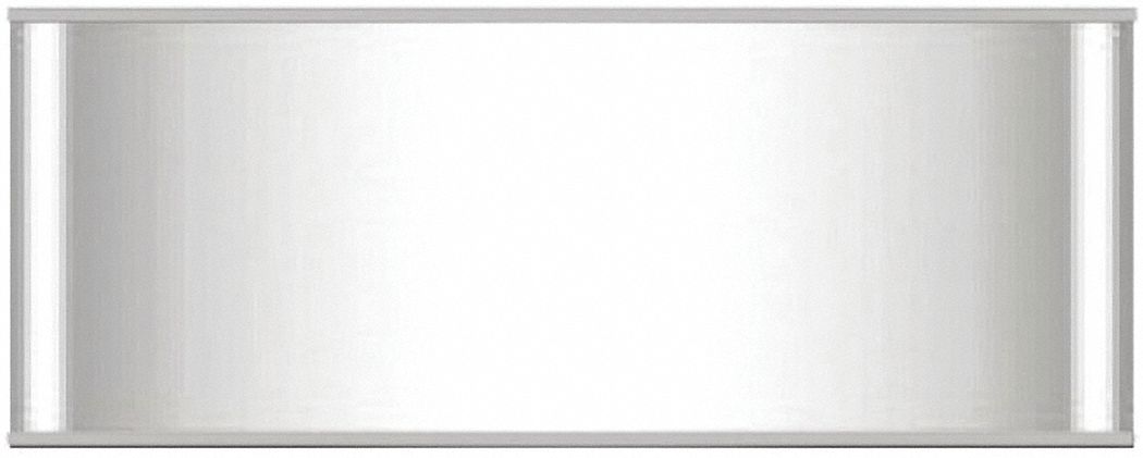 INDOOR DISPLAY STAND, SILVER, 2 3/4X8 1/2 IN, OVERALL HEIGHT 8 1/2 IN, ALUMINUM