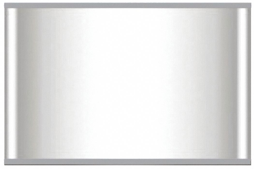 INDOOR DISPLAY STAND, SILVER, 5 1/2X8 1/2 IN, OVERALL HEIGHT 8 1/2 IN, ALUMINUM