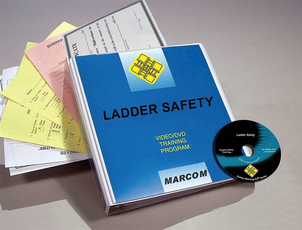 Training Kit: Ladder Safety, DVD/Quiz/Scheduling Forms/Training Certificate, Spanish