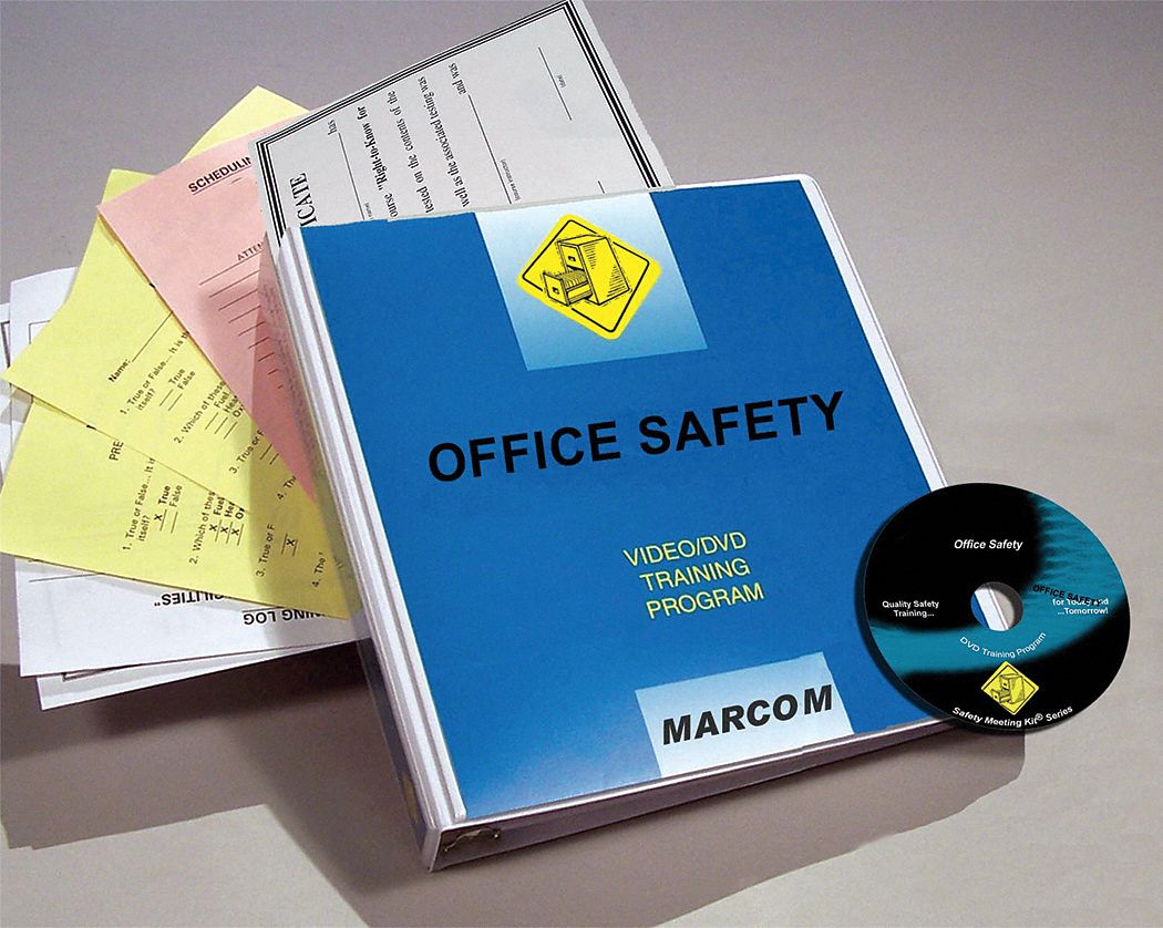 Training Kit: Office Safety, DVD/Quiz/Scheduling Forms/Training Certificate, Spanish