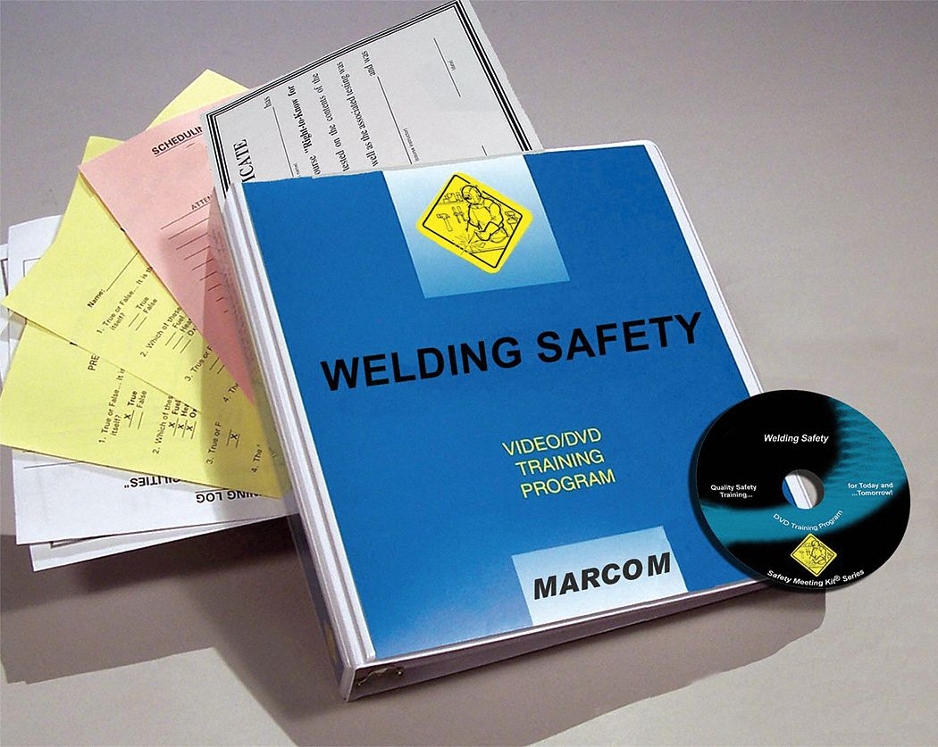 Training Kit: Welding Safety, DVD/Quiz/Scheduling Forms/Training Certificate, Spanish