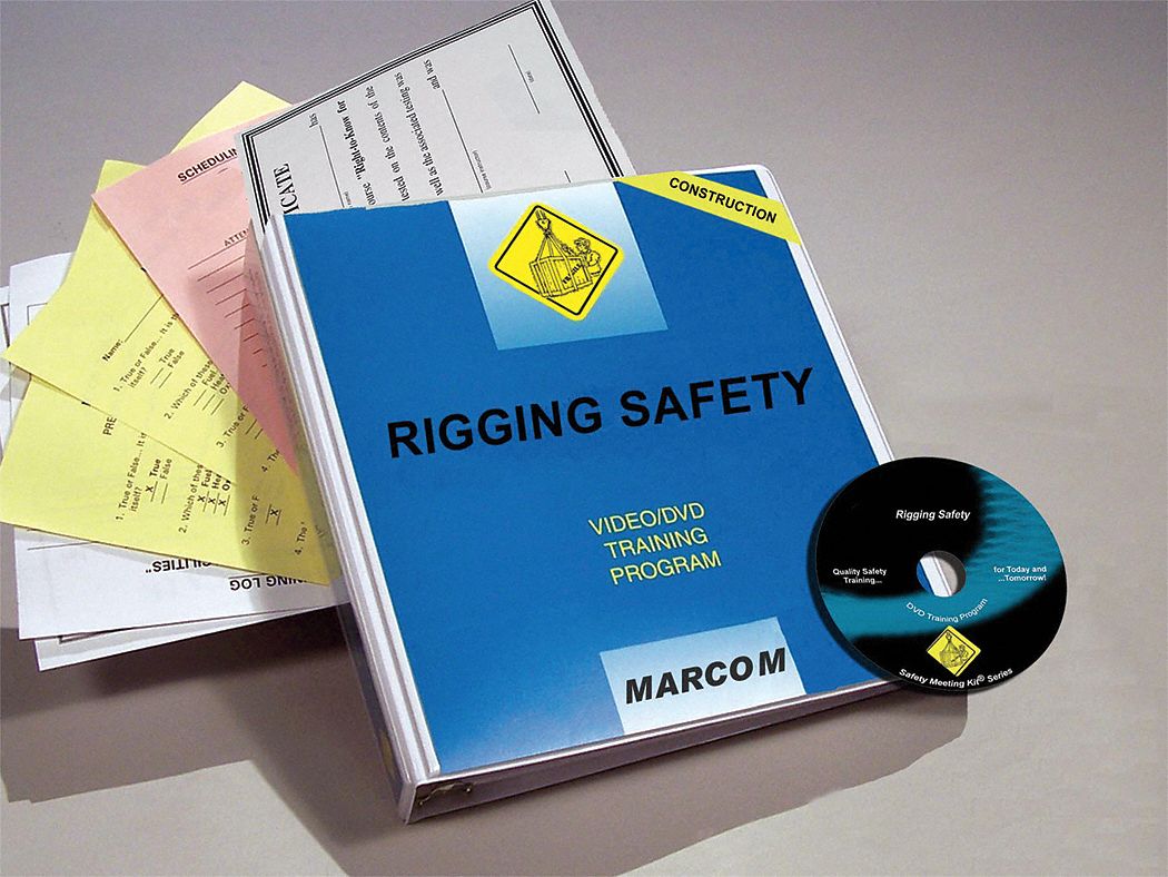 Training Kit: Rigging Safety, DVD/Quiz/Scheduling Forms/Training Certificate, Spanish