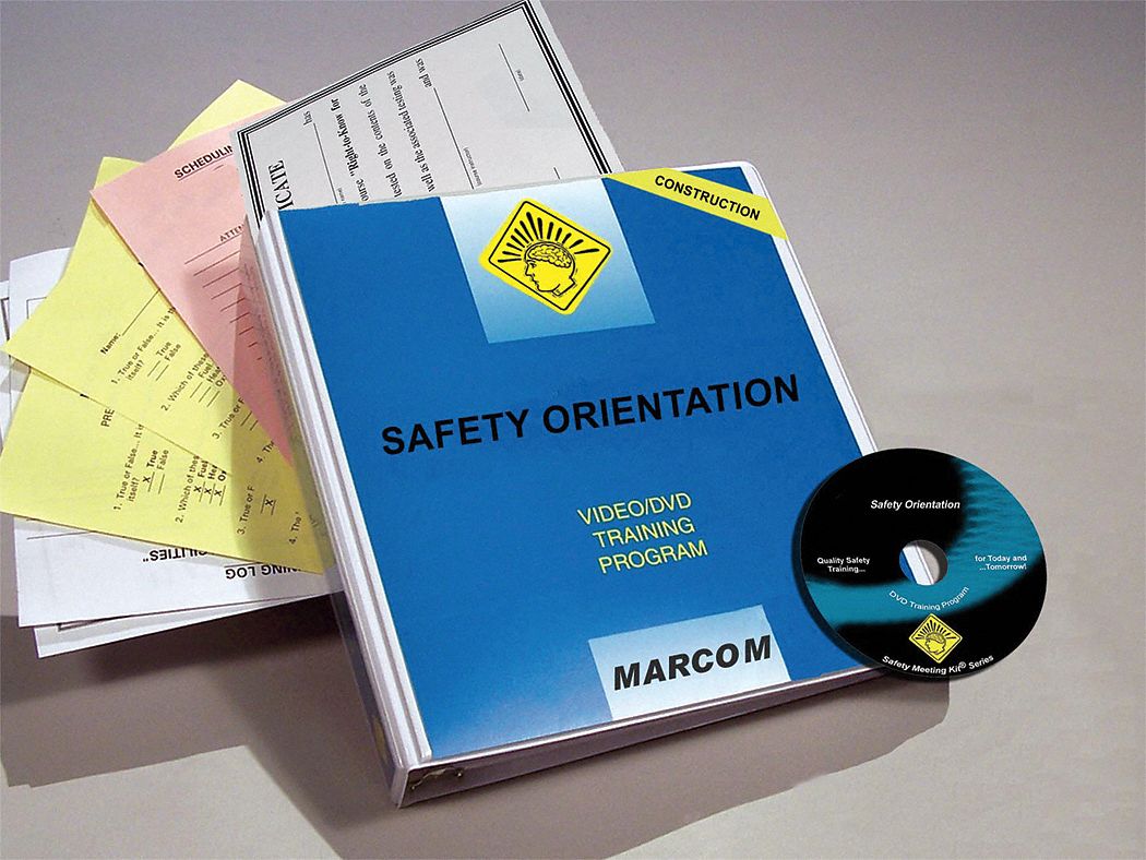 Safety Orientation, Spanish, DVD, Certificate, Paper/Form
