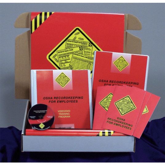 OSHA Recordkeeping for Employees, Leaders Guide, DVD, Book