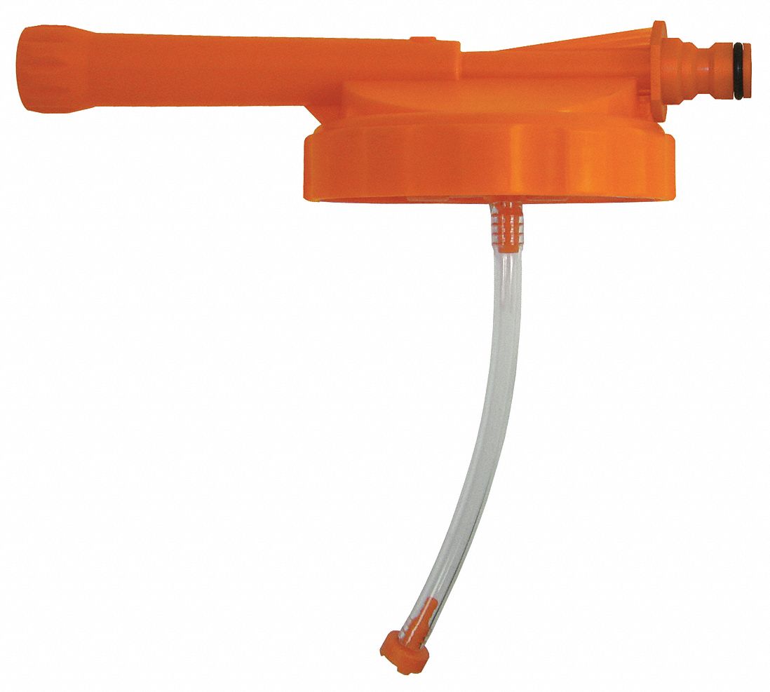 REPLACEMENT FOAMER LID KIT, POLYETHYLENE/POLYPROPYLENE/STAINLESS STEEL/VITON, ORANGE