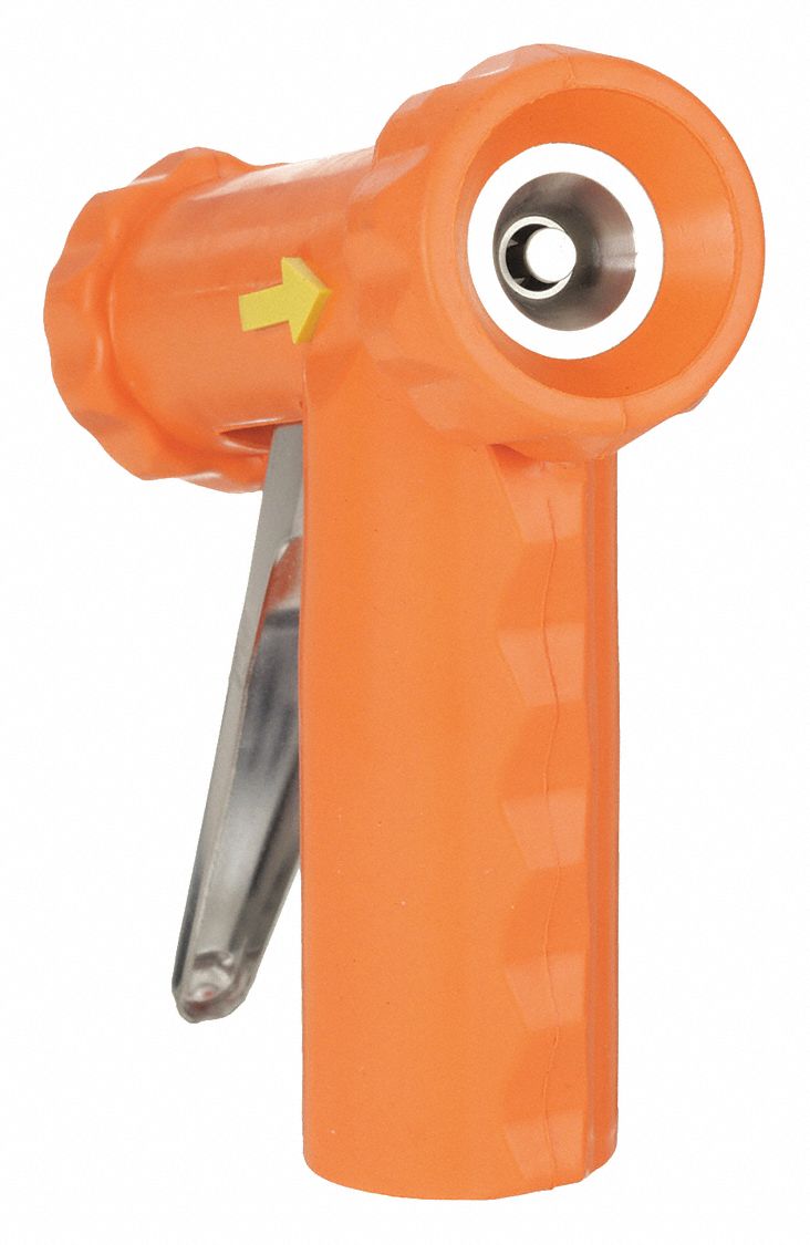 Spray Nozzle: 3/4 in Connection Size, FGHT, Stainless Steel, 5 1/4 in Overall Lg, Orange