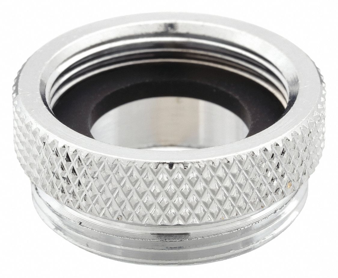 Faucet Adapter: Zurn, AquaSpec®, Brass, Chrome, Faucet, 1 3/10 in Overall Lg, Female/Male