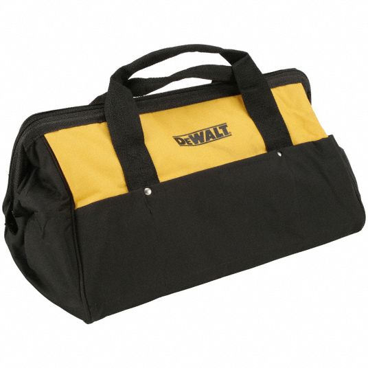 DEWALT Tool Bag Polyester 10 Pockets 12 in Overall Wd 18 in Overall Dp 12 in Overall Ht Black