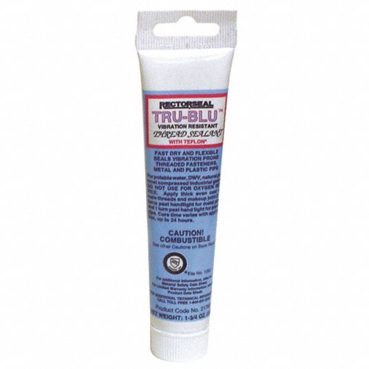 RECTORSEAL Paste Pipe Thread Sealant, 20° to 140°F Temp. Range, Blue, 1