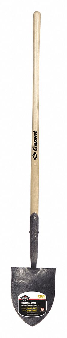 SHOVEL, FIREFIGHTING, ROUND BLADE, STRAIGHT HANDLE, 53-1/2 X 7-1/4 IN, STEEL/WOOD