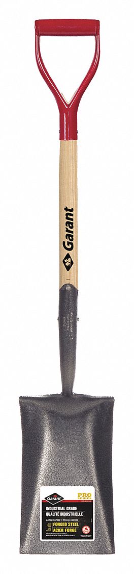 GARDEN SPADE,D-GRIP,11 3/4 IN LENGTH X 7 3/16 IN WIDTH BLADE,25 1/2 IN HANDLE,ASHWOOD/FORGED STEEL