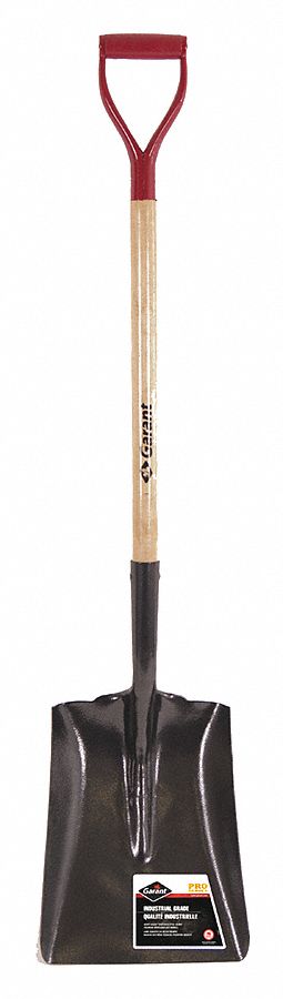 SCOOP SHOVEL,D-GRIP,WOOD GRAIN,28 IN L