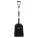 GRAIN/COAL SCOOP, D-GRIP, #6, BLACK, HANDLE 45 IN, BLADE 12 X 23/64 IN, ASH/STEEL