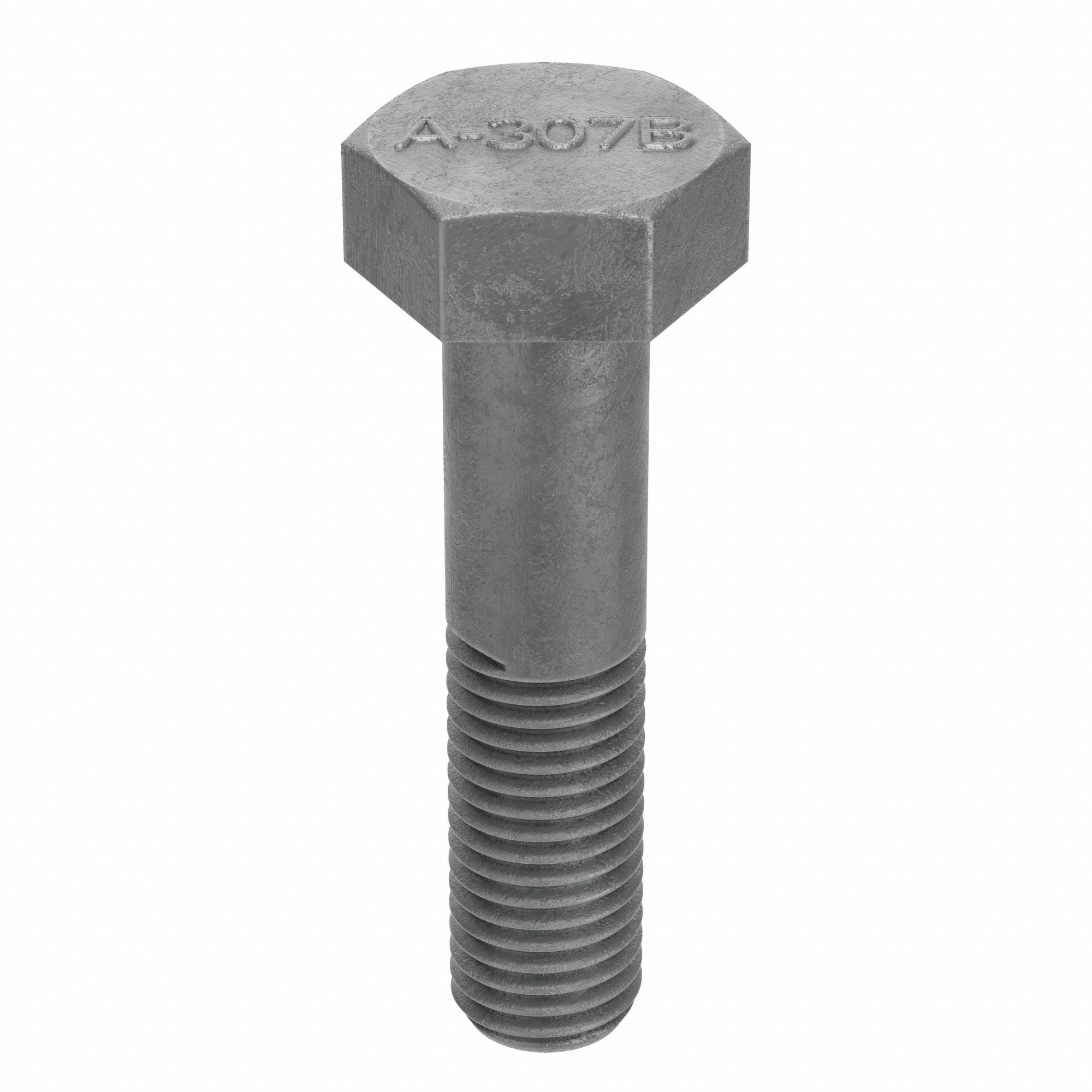 HEAVY HEX BOLT, STEEL, A307B, HOT DIPPED GALVANIZED, 1