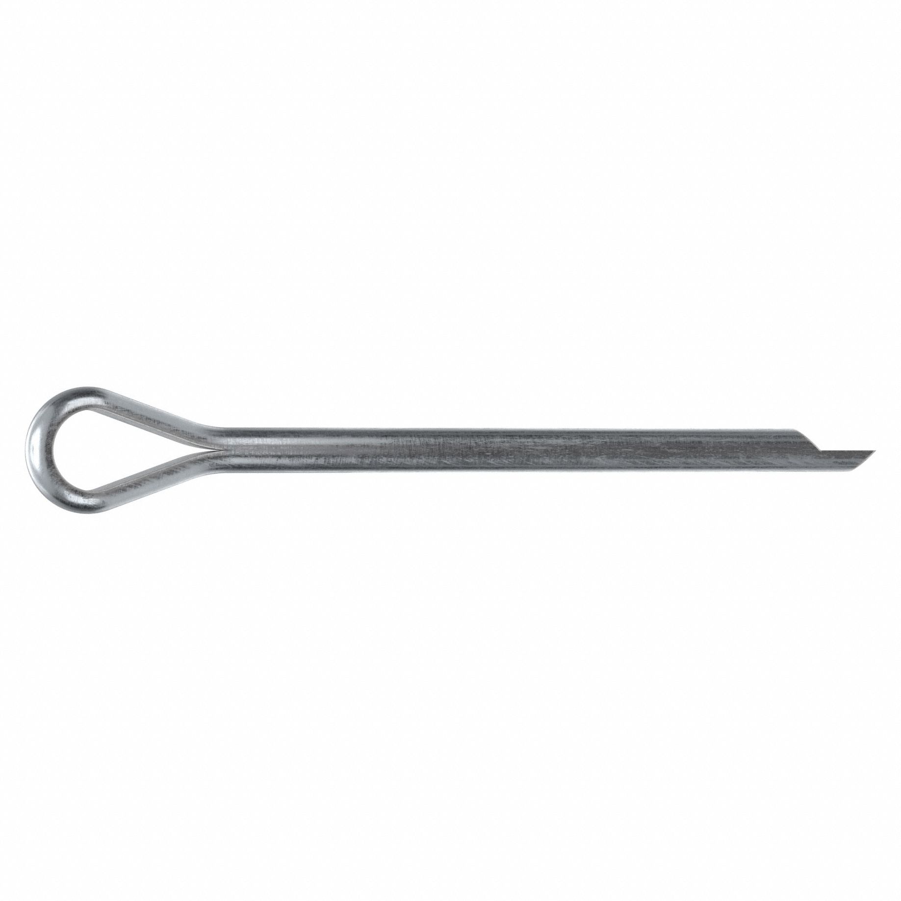 Cotter Pin, 1/16 in dia, 7/8 in L, PK100: Extended Prong, Inch, 1/16 in Pin Dia, Steel, 100 PK