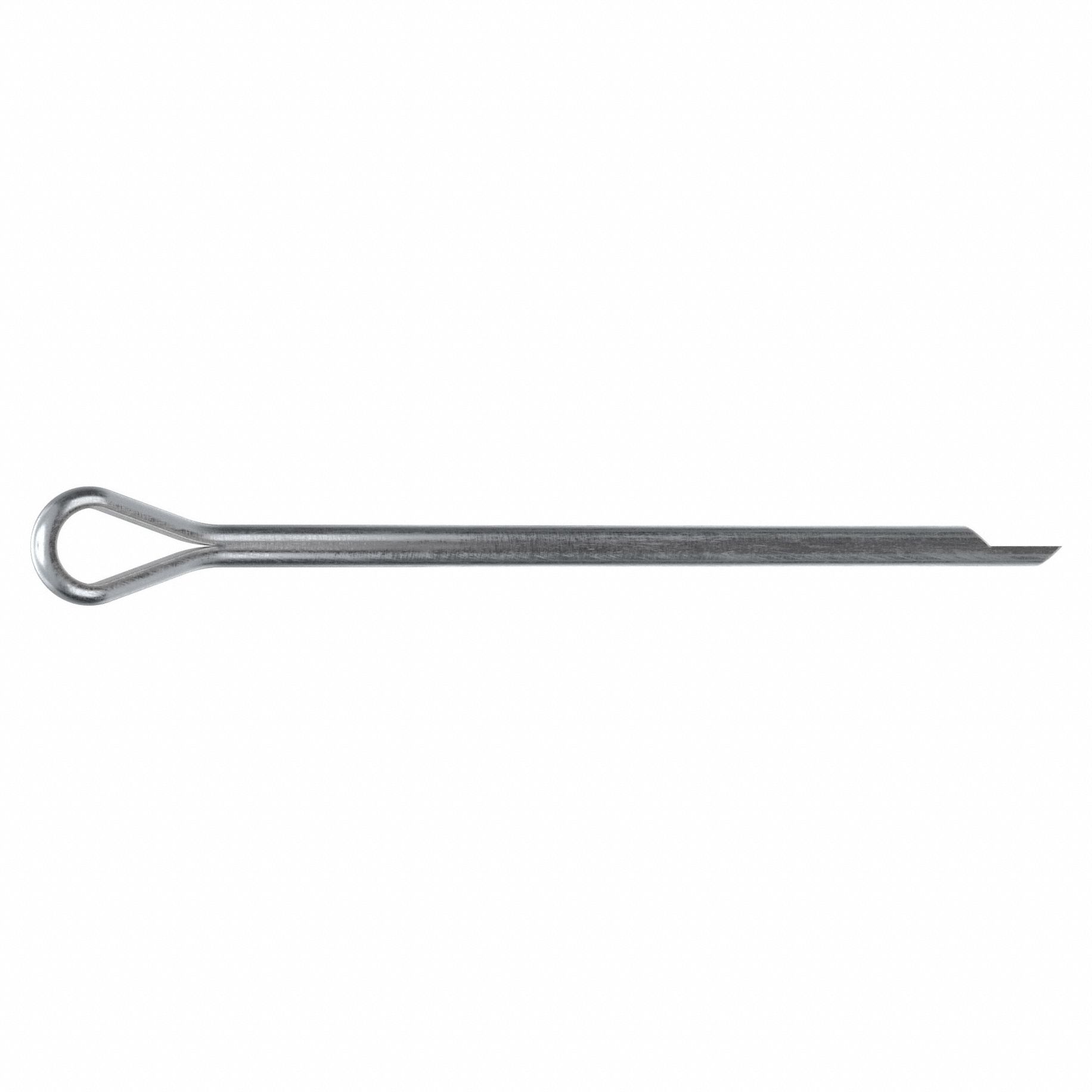 Cotter Pin, 5/64 in dia, 1 1/2 in L, PK100: Extended Prong, Inch, 5/64 in Pin Dia, Steel, 100 PK