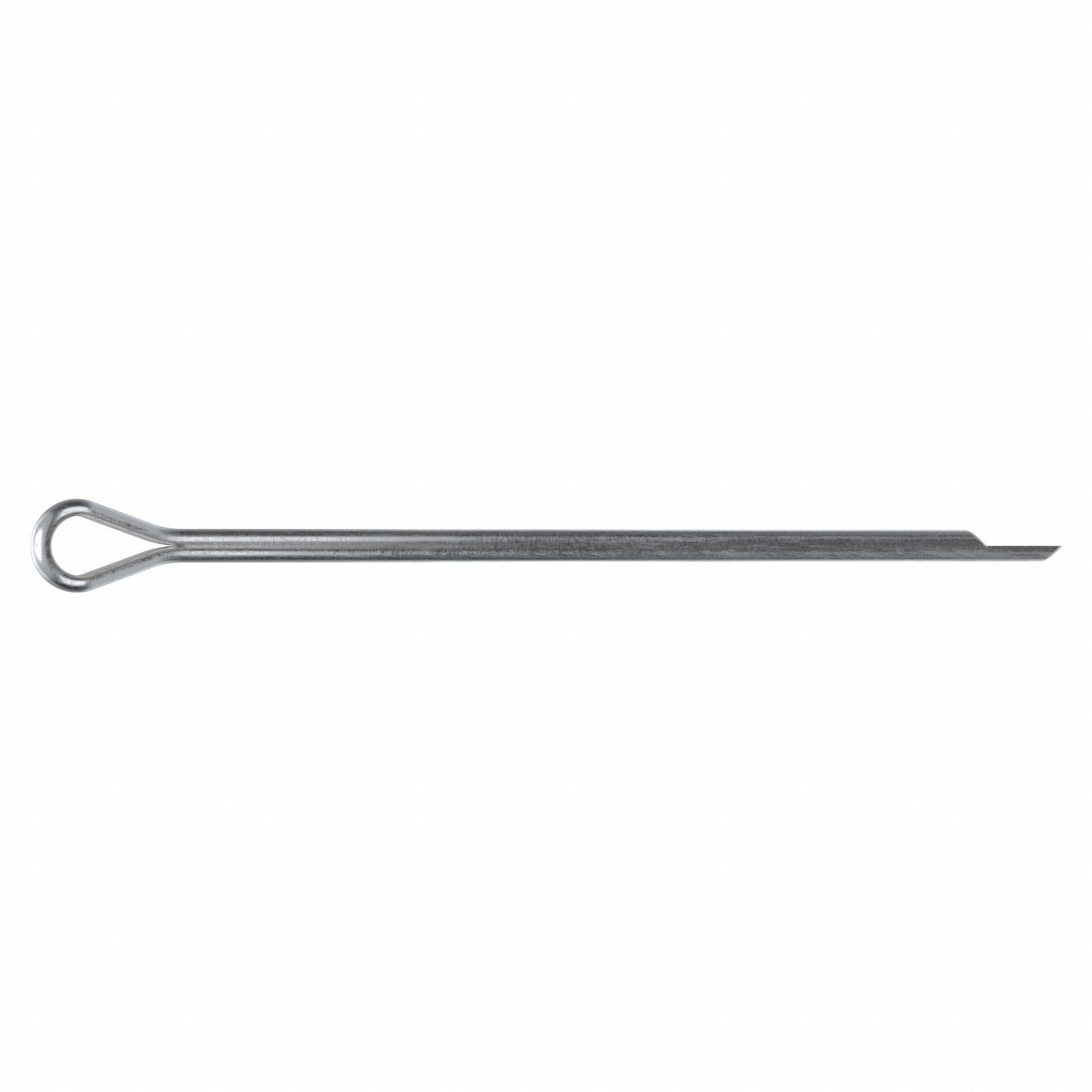 Cotter Pin, 5/64 in dia, 2 in L, PK100: Extended Prong, Inch, 5/64 in Pin Dia, 2 in Shank Lg, 100 PK