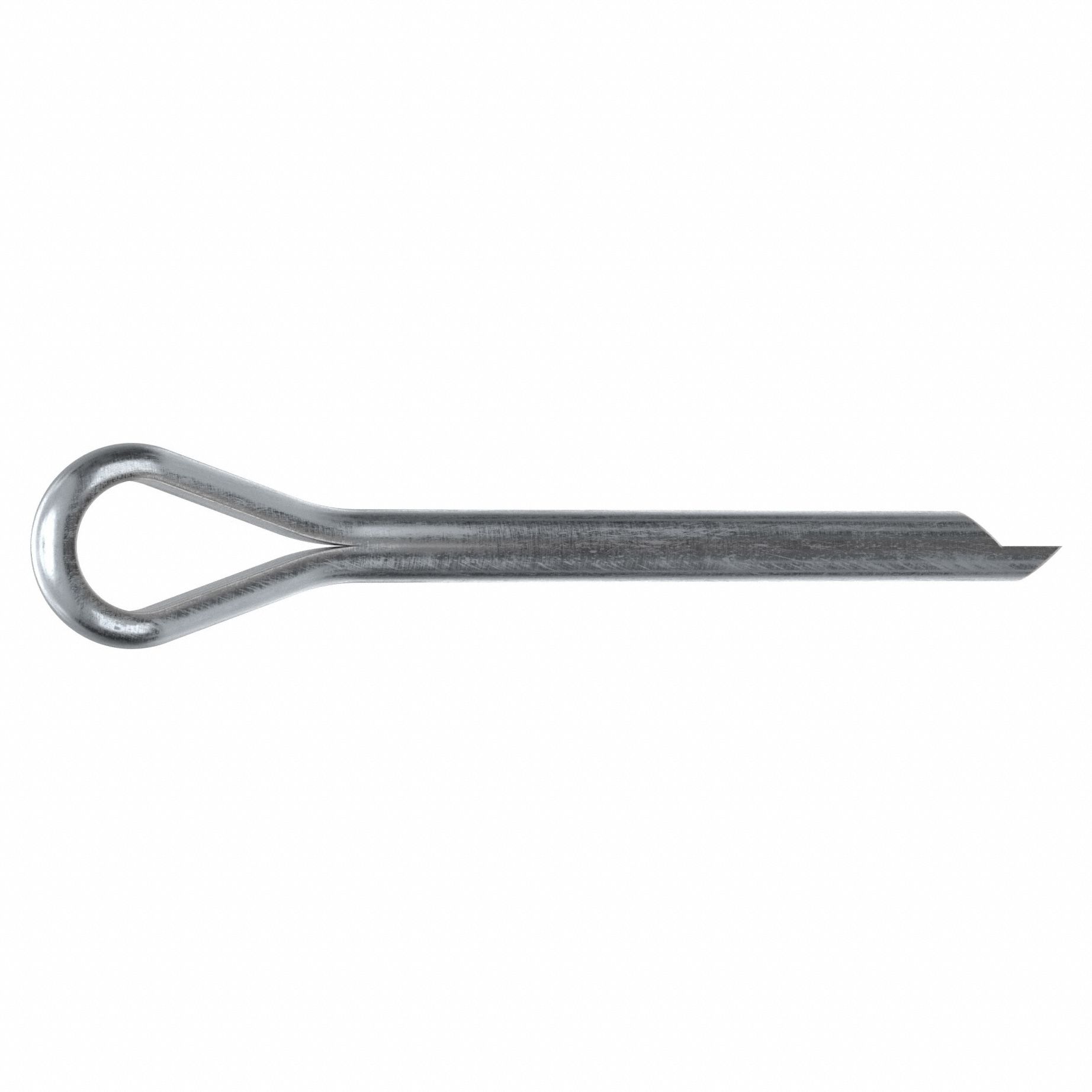 Cotter Pin, 3/32 in dia, 7/8 in L, PK100: Extended Prong, Inch, 3/32 in Pin Dia, Steel, 100 PK