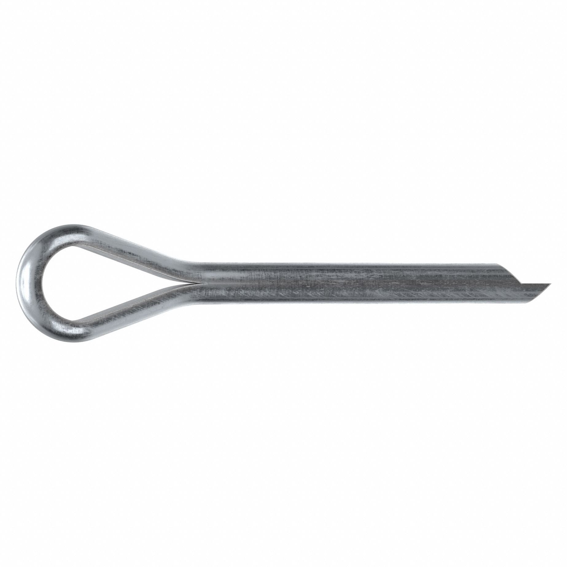 COTTER PIN, ⅛ IN DIA, 1 IN L, EXTENDED PRONG, INCH, ⅛ IN DIA, 1 IN SHANK L, 100 PK