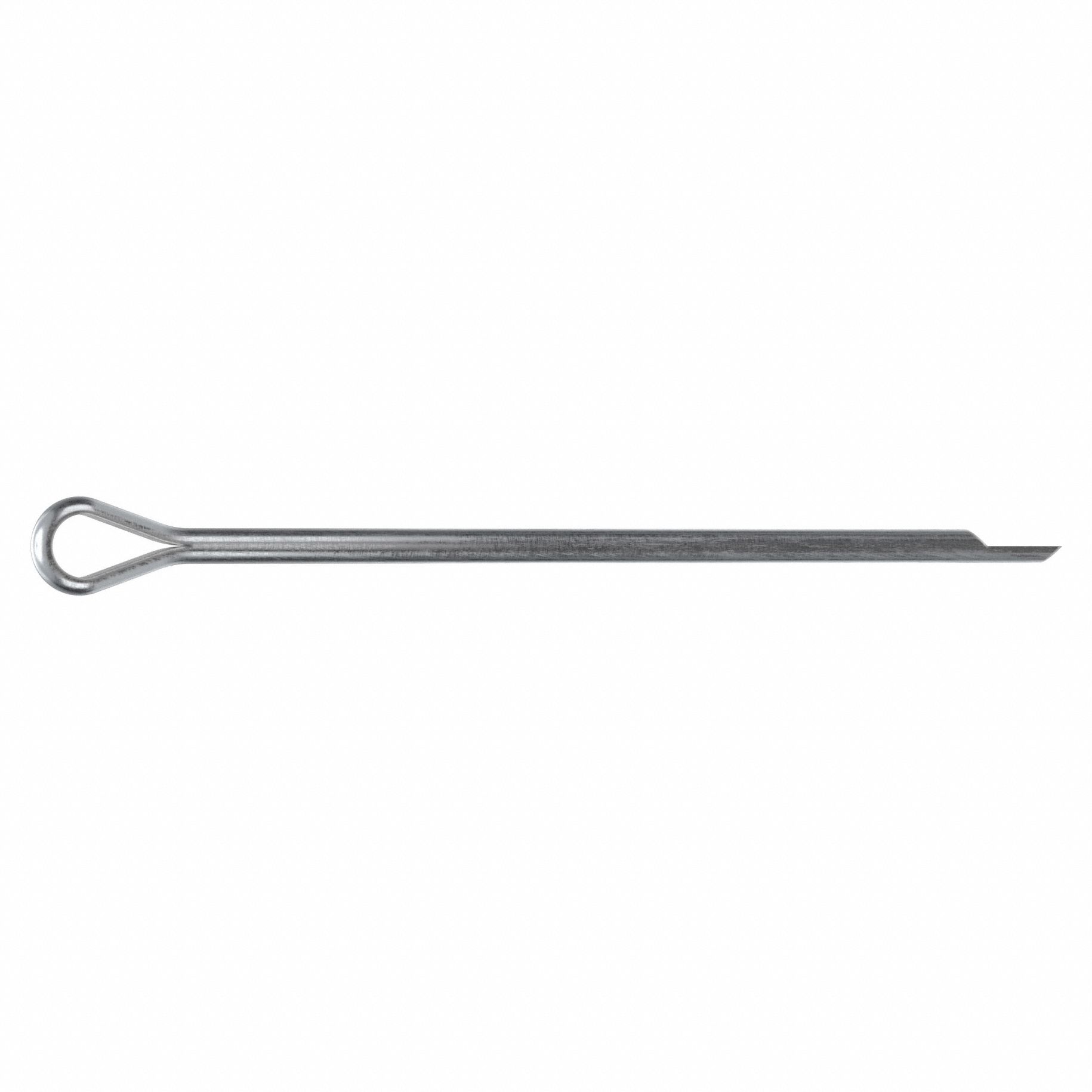 Cotter Pin, 1/8 in dia, 3 in L, PK100: Extended Prong, Inch, 1/8 in Pin Dia, 3 in Shank Lg, 100 PK