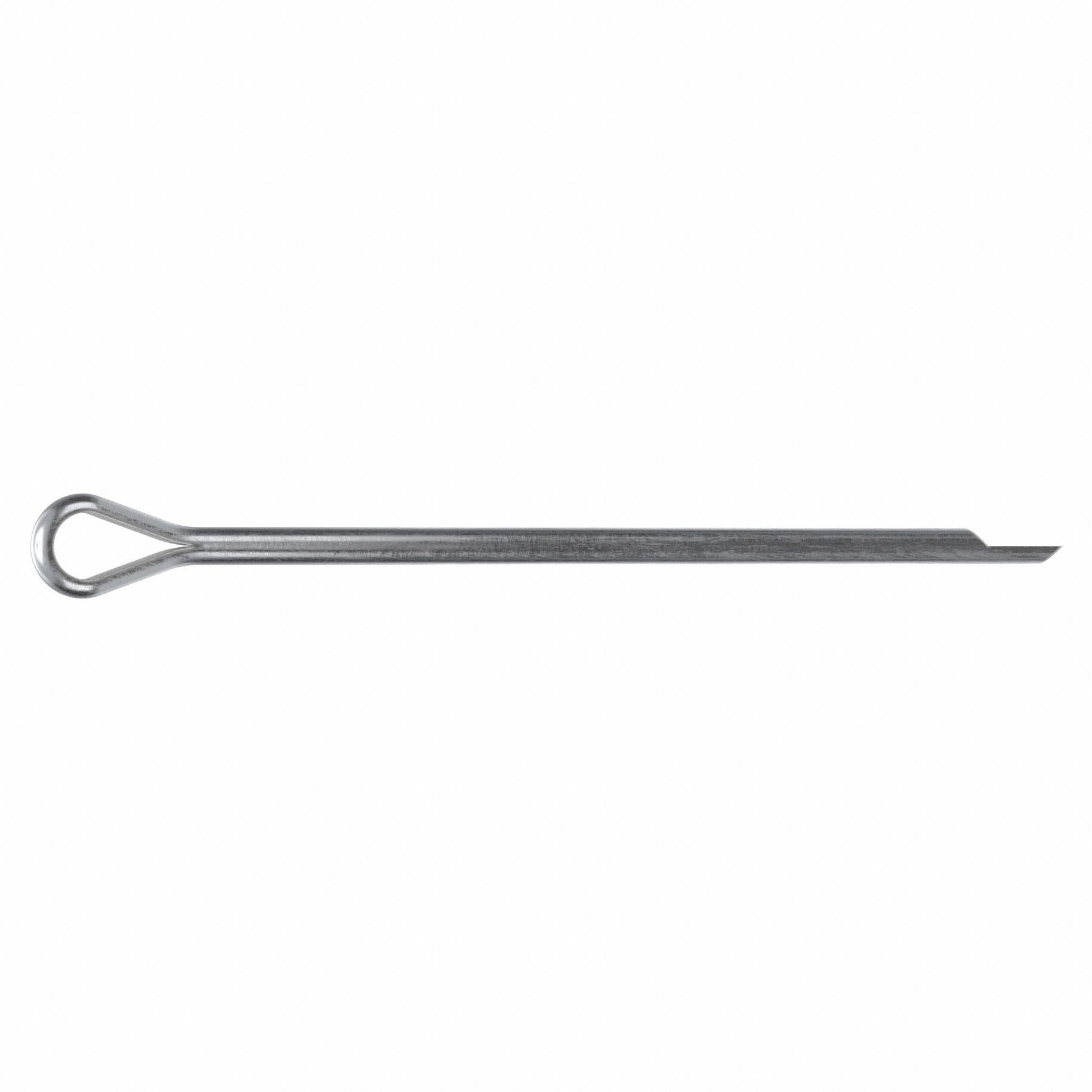Cotter Pin, 5/32 in dia, 3.5 in L, PK50: Extended Prong, Inch, 5/32 in Pin Dia, Steel, Ungraded, 50 PK