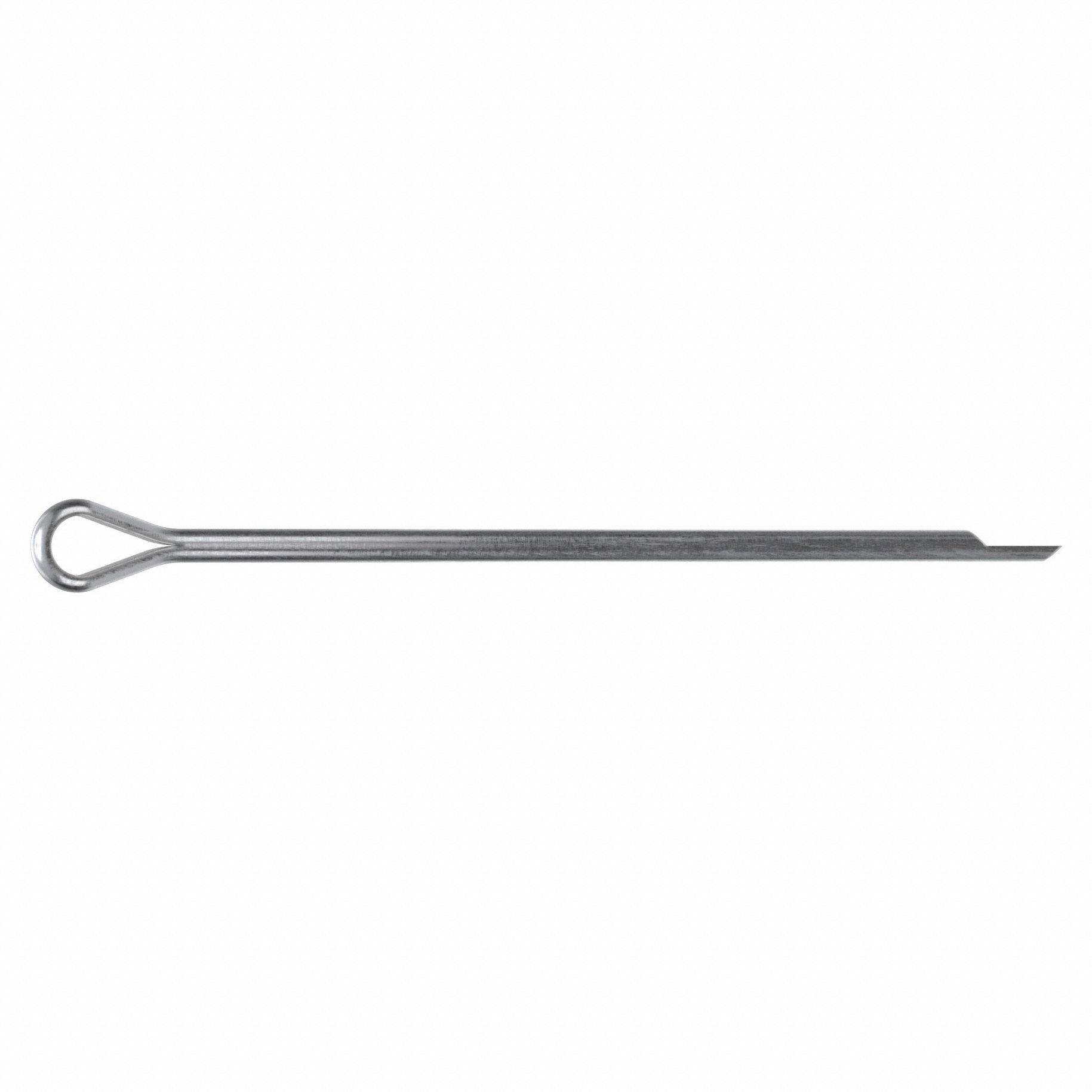 Cotter Pin, 5/32 in dia, 4 in L, PK50: Extended Prong, Inch, 5/32 in Pin Dia, 4 in Shank Lg, 50 PK