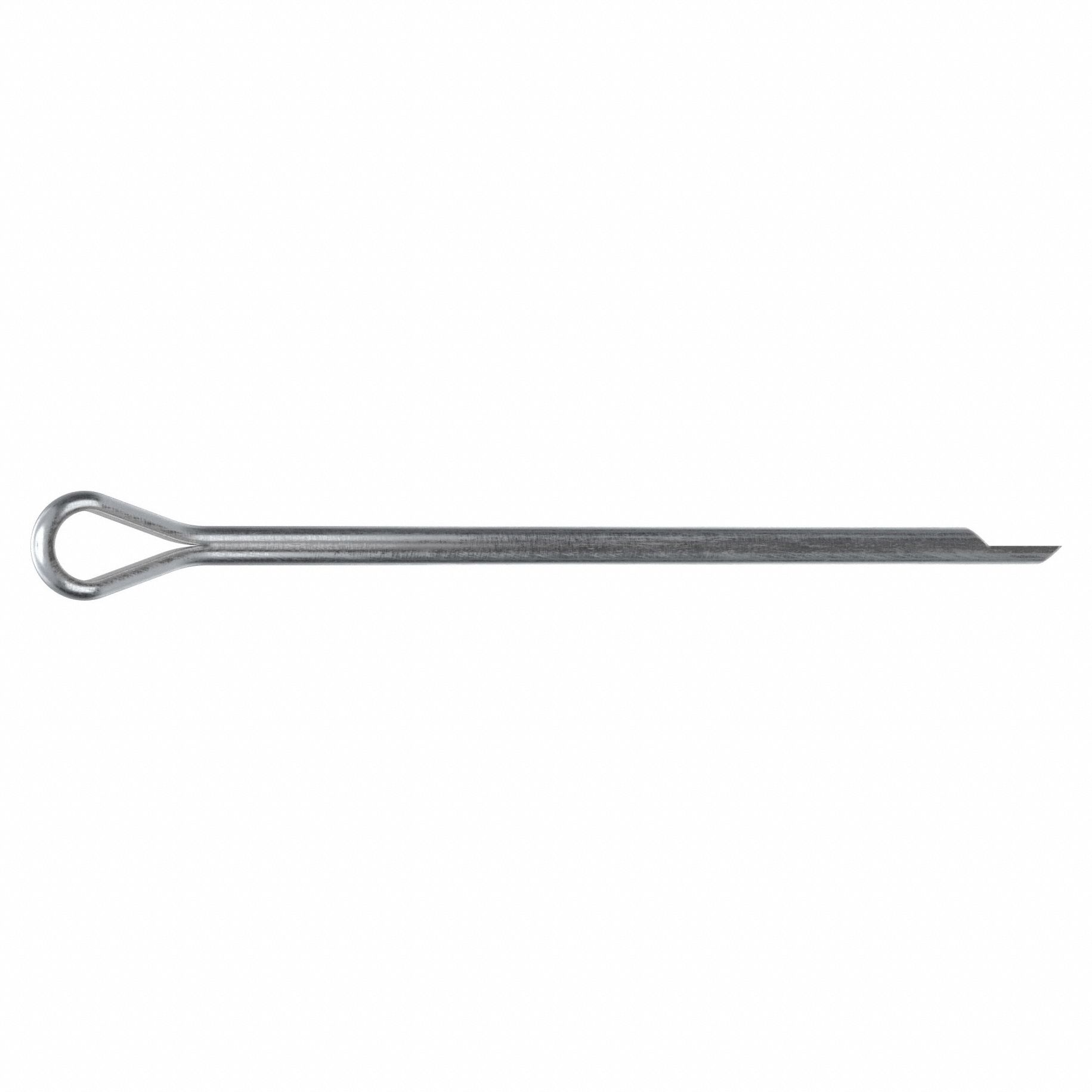 Cotter Pin, 3/16 in dia, 4 in L, PK25: Extended Prong, Inch, 3/16 in Pin Dia, 4 in Shank Lg, 25 PK