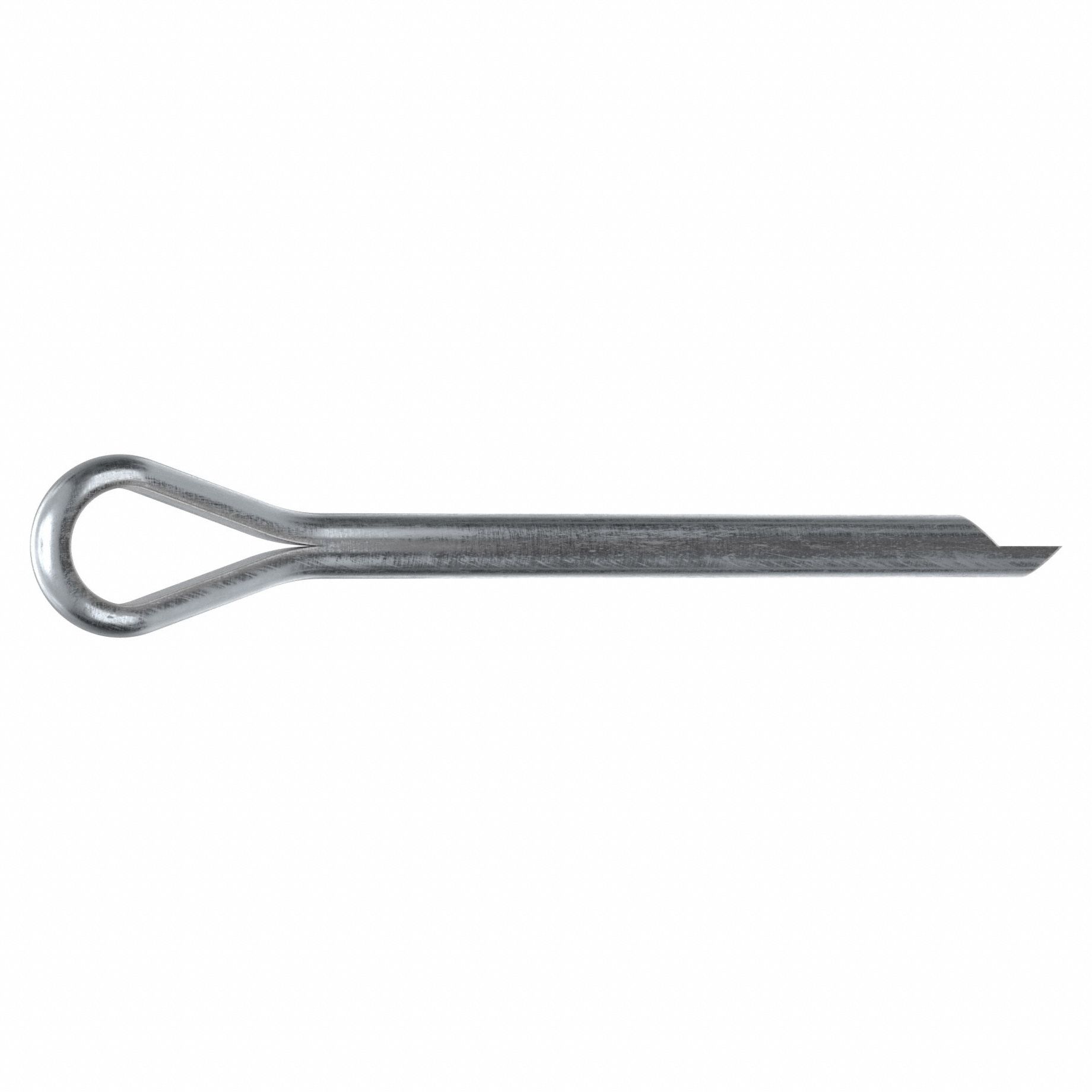 Cotter Pin, 0.25 in dia, 2.75 in L, PK25: Extended Prong, Inch, 1/4 in Pin Dia, Steel, Ungraded, 25 PK