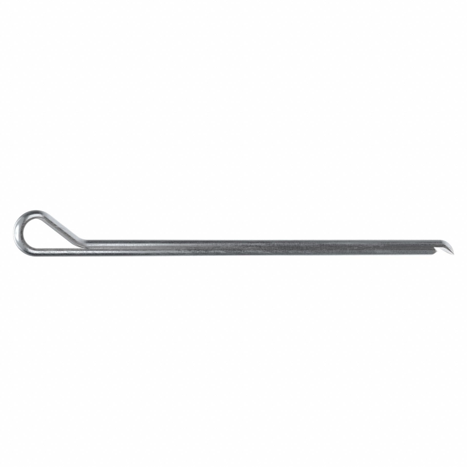 Cotter Pin, 1/16 in dia, 1 1/2 in L, PK100: Hammerlock, Inch, 1/16 in Pin Dia, Steel, Ungraded, 100 PK