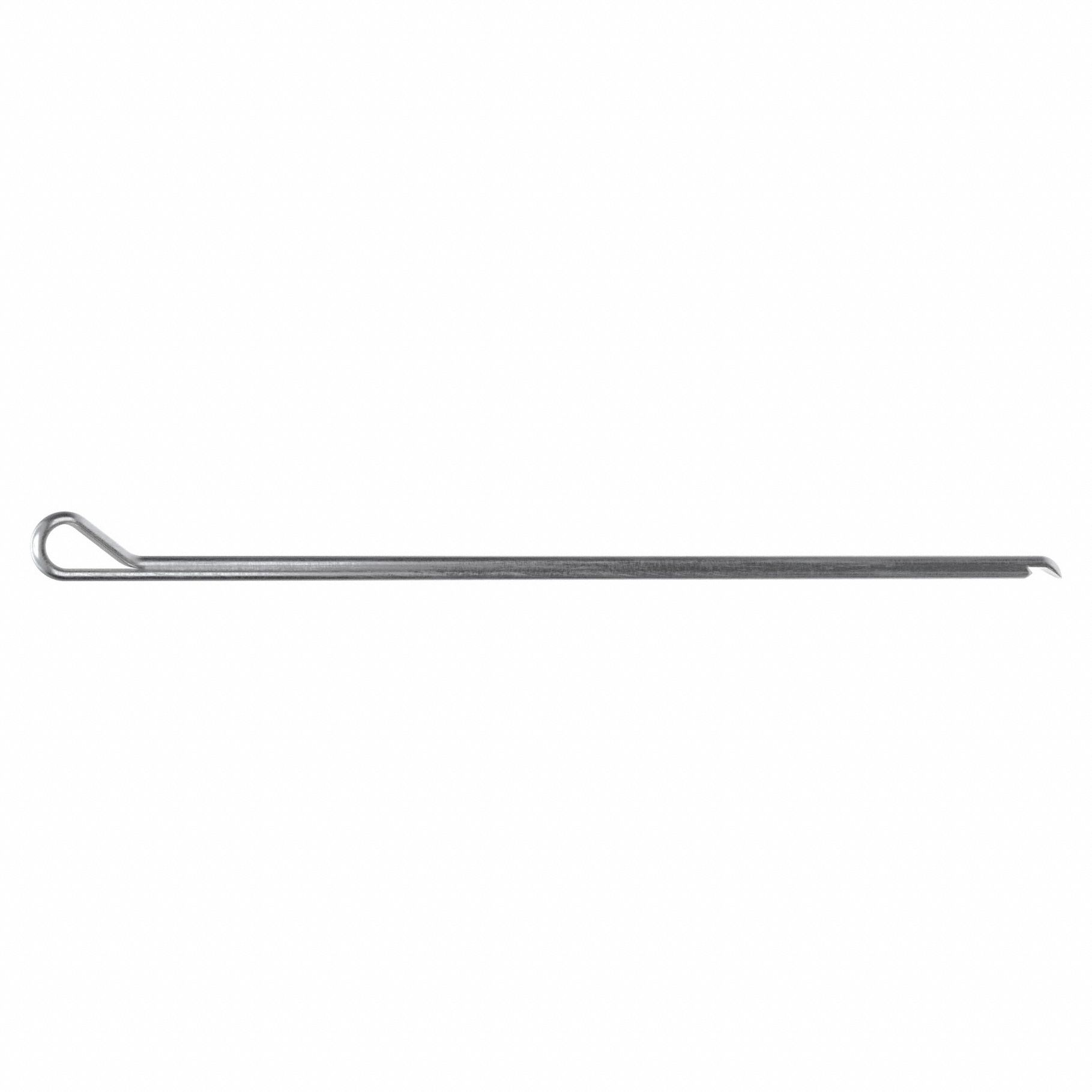 Cotter Pin, 1/16 in dia, 2 1/2 in L, PK100: Hammerlock, Inch, 1/16 in Pin Dia, Steel, Ungraded, 100 PK
